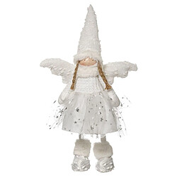 Personnage Poupée Ange 42 cm Blanc - FEERIC CHRISTMAS