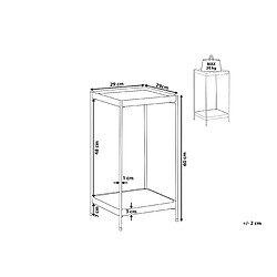 Avis Beliani Table appoint dorée 29 x 29 x 60 cm ALSEA