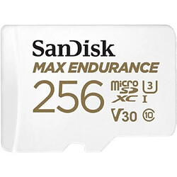 sandisk max endurance microsdhc 256gb card with adapter noir noir Noir