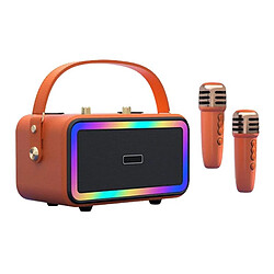 Yonis Enceinte Bluetooth Rétro Karaoke Couleurs Vives