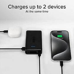 SANAG Power Bank 10 000 Mah Avec Câble Usb-C Intégré 20W, Power Delivery, Powerbank Avec Port Type C Entrée/Sortie Et Port Usb-A, Compact, Universelle Pour Samsung, Iphone 15, Iphone 16, Xiaomi, Noir. pas cher