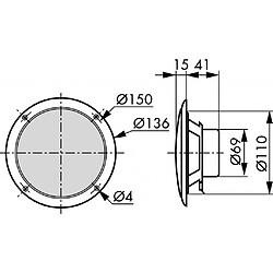 Alpexe VS-FR13WP/4 - Haut-parleur (4007540021133)