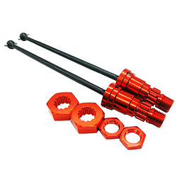 2pcs 1/5 Arbres De Transmission Universels Avant Arrière Pour Traxxas X-Maxx Red