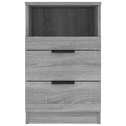 Avis vidaXL Tables de chevet 2 pcs Sonoma gris Bois d'ingénierie