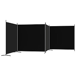 Acheter vidaXL Cloison de séparation 4 panneaux Noir 698x180 cm Tissu