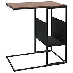 Acheter vidaXL Table d'appoint Noir 55x36x59,5 cm Bois d'ingénierie