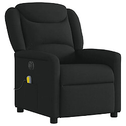 Avis vidaXL Fauteuil de massage inclinable électrique Noir Tissu