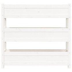 Acheter vidaXL Jardinière Blanc 112x25x104,5 cm Bois massif de pin