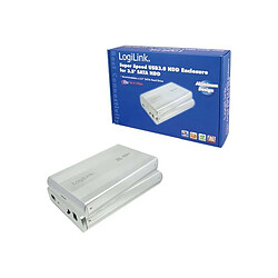 LOGILINK Boitier USB3.0 pour disque dur 3.5'' SATA Alu Argent