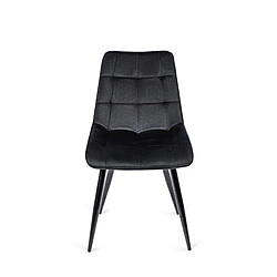 Vivaldi Chaise RIO Noir Velours