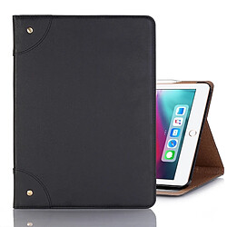 Wewoo Housse Étui Coque en cuir PU à rabat horizontal de style rétro pour iPad Pro12,9 pouces 2018avec support et emplacements cartes et porte-monnaie noir