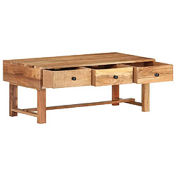 Avis Maison Chic Table basse,Table Console Table d'appoint, Table pour salon 100x50x40 cm Bois d'acacia massif -MN94134