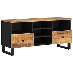 Maison Chic Meuble TV scandinave - Banc TV pour salon 100x33x46 cm bois de manguier et d'ingénierie -MN74153