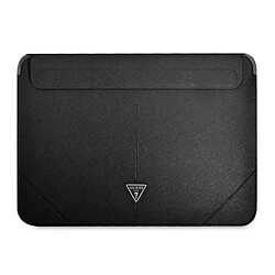 Guess Maroquinerie Guess Saffiano Triangle Logo Sleeve - Étui pour ordinateur portable 13" / 14" (Noir)