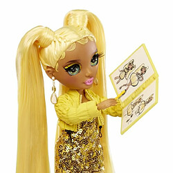 Avis Rainbow High Tentpole PR Theme Doll- YELLOW - 1 robe de Gala et 1 tenue decontractée + accessoires et carnet de croquis