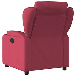 Avis Maison Chic Fauteuil inclinable,Fauteuil luxe de relaxation Rouge bordeaux Tissu -MN72132