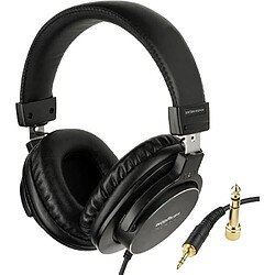 NC WOODBRASS Original First Casque Audio Studio Dynamique fermé précis, Robuste, Confortable - Qualité Pro écoute, enregistrement, mix 