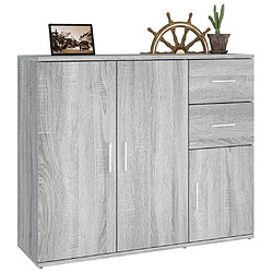 Acheter vidaXL Buffet Sonoma gris 91x29,5x75 cm Bois d'ingénierie