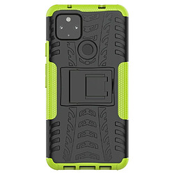 Coque en TPU hybride de pneu cool vert pour votre Google Pixel 4a 5G