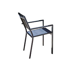 Acheter JardiLINE Fauteuil empilable en aluminium Ibiza anthracite.