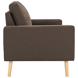 Acheter Maison Chic Canapé à 2 places,Sofa de Salon,Canapé droit Marron Tissu -GKD602833