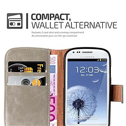 Acheter Cadorabo Coque Samsung Galaxy S3 MINI Etui en Marron