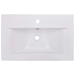 Avis vidaXL Lavabo encastré 61 x 39,5 x 18,5 cm Céramique Blanc