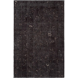 Vidal Tapis de laine 287x188 noir Vintage Royal