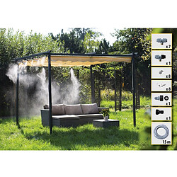 Greenmill GB7100C Système d'arrosage 15 m Système de refroidissement par brouillard d'eau Kit d'arrosage de jardin