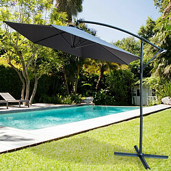 Parasol Aktive Gris 300 x 247 x 300 cm Aluminium Ø 300 cm