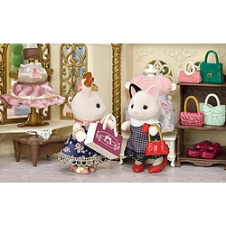 Ludendo La valisette de mode et grande sœur chat bicolore - Sylvanian Families 5462