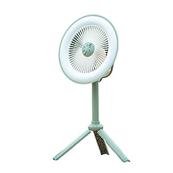 Ventilateur de Camping Portable Rechargeable USB Support de Trépied Circulateur de Bureau Ventilateur de Voiture et Support de Trépied-Vert