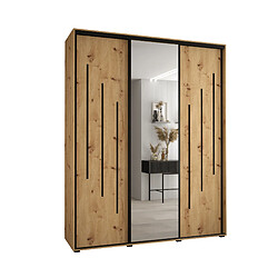 Abiks Meble Armoire DAVOS 9 À Portes Coulissantes 235,2/190/45 3 Portes