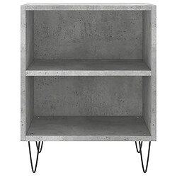 Maison Chic Lot de 2 Tables de chevet - Tables de Nuit gris béton 40x30x50 cm bois d'ingénierie pas cher