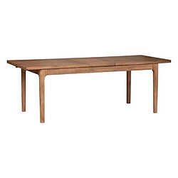 Pegane Table à manger en bois d'acacia coloris beige moyen - Longueur 180 x Profondeur 90 x Hauteur 76 cm