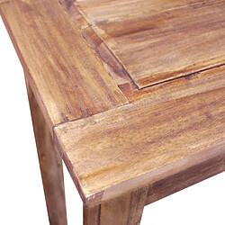 Avis vidaXL Table console bois d'acajou massif 123x42x75 cm