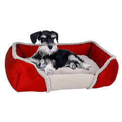 Wewoo Panier pour chien ou Chat Coussin respirant animaux de compagnielit de litière créatifautomne hiverlit de chaudspécification S rouge