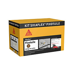 Mastic-colle souple SIKA kit Sikaflex Fixotuile - Terre cuite - 24 recharges