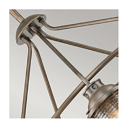 Avis Elstead Lighting Suspension extérieur Kichler Aluminium,laiton,verre grainé transparent Bronze bruni