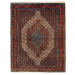 Avis Vidal Tapis de laine 162x128 rouge Birdjend