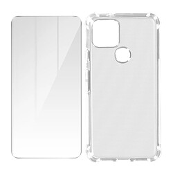 Avizar Pack Protection Google Pixel 5 Coque Souple et Verre Trempé transparent