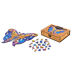 UNIDRAGON Puzzle en bois 199 pcs Intergalaxy Butterfly Moyen 32x23 cm pas cher