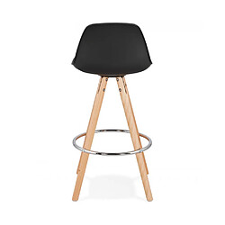 Kokoon Design Tabouret de bar design ANAU MINI BLACK 42x42x85 cm pas cher