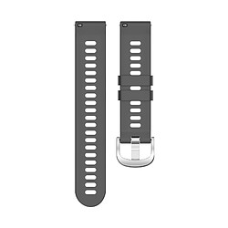 Avizar Bracelet pour Samsung Galaxy Watch Active 2 40mm Silicone Texturé Gris Foncé