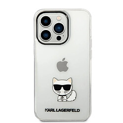 Avis Karl Lagerfeld Coque arrière en TPU Choupette Transparent pour iPhone 14 Pro