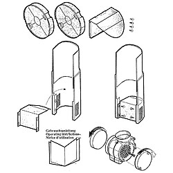 Kit de recyclage pour hotte décorative - dhz5195 - BOSCH