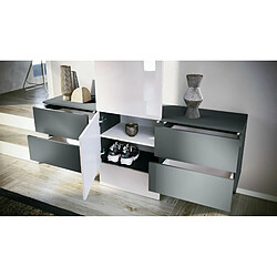 Avis Mpc Vestiaire Gris Et Aspect Bronze (lxhxp) : 157 X 193 X 35