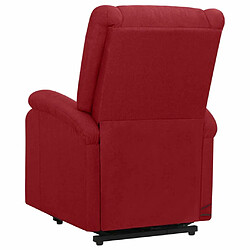 Acheter Maison Chic Fauteuil de massage,Fauteuil luxe de relaxation Rouge bordeaux Tissu -MN54877