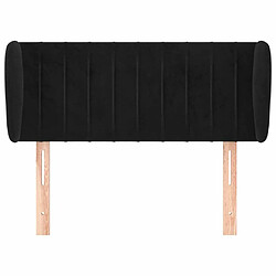 Avis Maison Chic Tête de lit moderne avec oreilles pour chambre - Décoration de lit Noir 83x23x78/88 cm Velours -MN23987