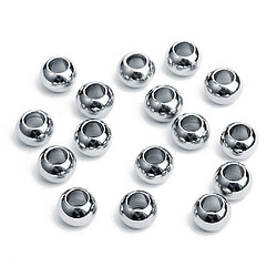 50x 8mm boule en acier inoxydable rond entretoise perle charmes bricolage fabrication de bijoux 4mm